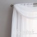 BERTERI Lot de 2 Rideaux écharpes élégants en Voile Semi-Transparent pour fête de Mariage  décoration d'intérieur  11 4 x 45 7 m Blanc - B07CWRSPXV